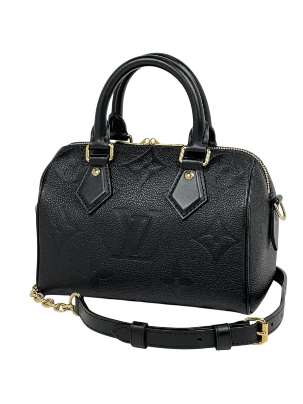 Louis Vuitton Speedy Bandouliere 20 Handbag 2-Way Monogram Empreinte Noir
